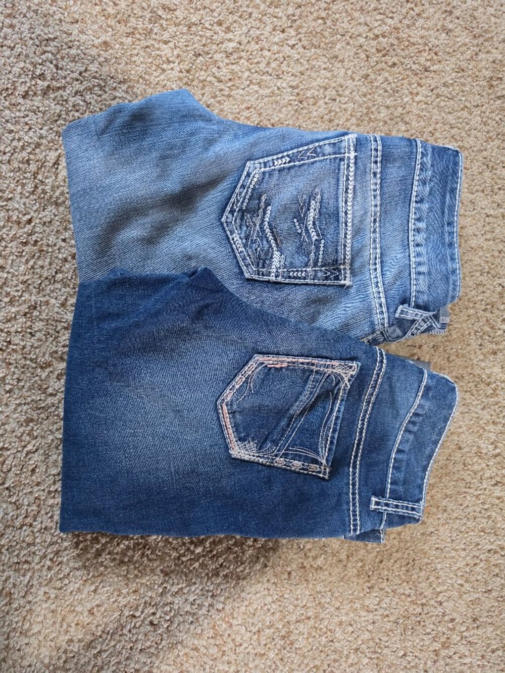 Lot of 2 Maurices Women's Jean Capris Size 1/2